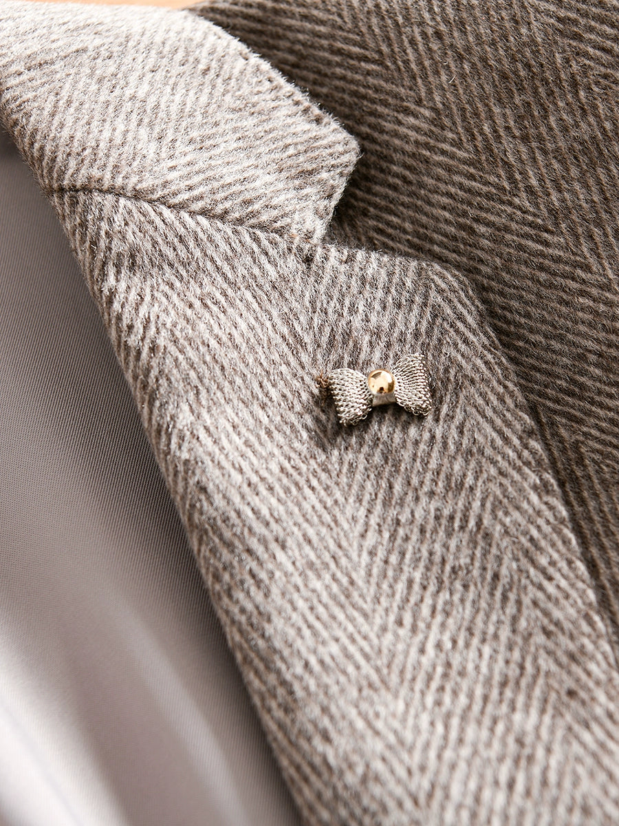 Accessible Luxury Sheep Wool Export Tail Goods Business Casual Suit