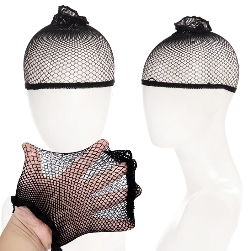 MNAWEI Top Sale 1 Pcs Hairnets good Quality Mesh Weaving Black Wig Hair Net Making Caps Weaving Wig Cap & Hairnets