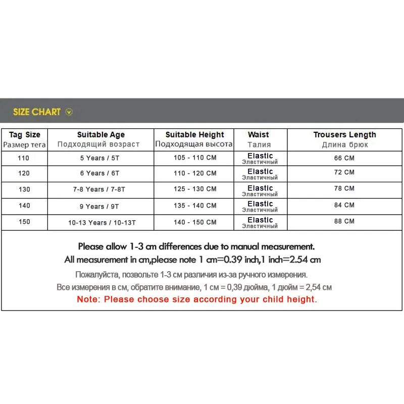 IENENS Kids' Jeans Boy Casual Sports Trousers Clothes Boys Loose Pants Young Children Cotton Cargo Pants Autumn Sweatpants