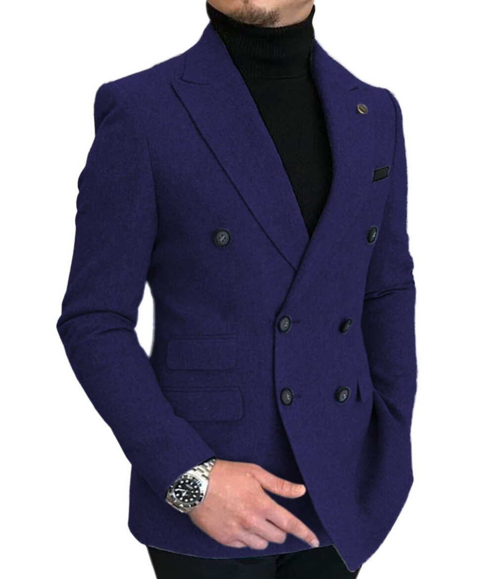 Formal 2022 New Burgundy Red Grey Lapel Tux Men Slim Fit Formal Suits Coat Jacket Custom Made For Wendding Party Woolen cloth