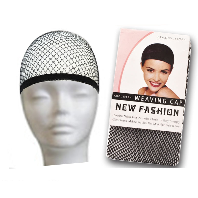 MNAWEI Top Sale 1 Pcs Hairnets good Quality Mesh Weaving Black Wig Hair Net Making Caps Weaving Wig Cap & Hairnets