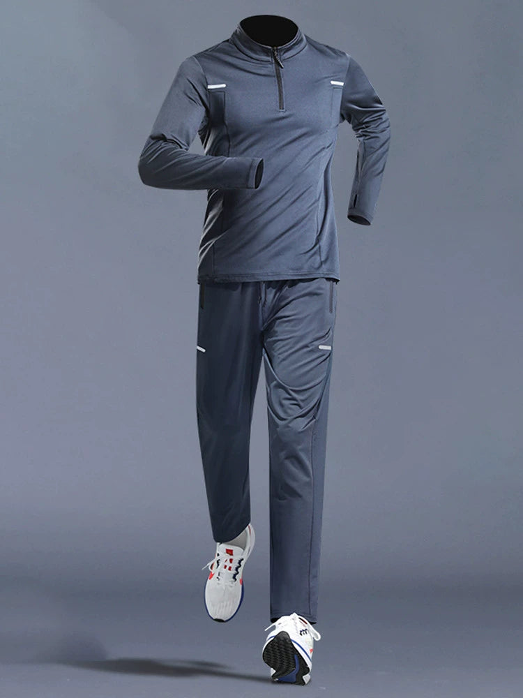 Men's Spring and Autumn Sports Track and Field Casual Sports Suit