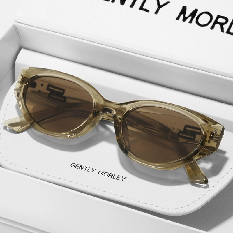 Retro Cats' Eye Sunglasses Women's Fancy Jennie Narrow Frame Glasses 2023 New Arrived Tide UV-Proof GM Sunglasses