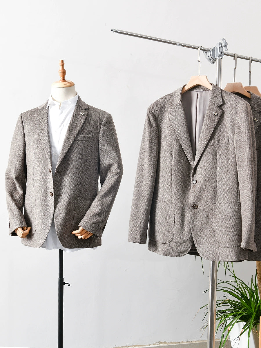 Accessible Luxury Sheep Wool Export Tail Goods Business Casual Suit