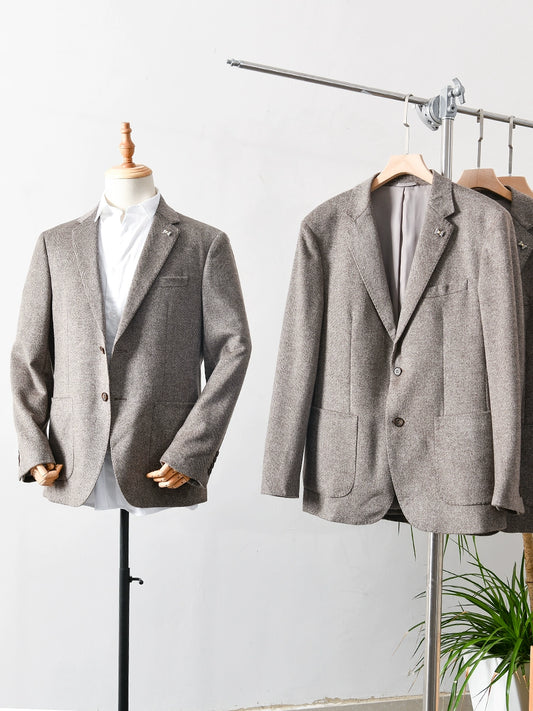 Accessible Luxury Sheep Wool Export Tail Goods Business Casual Suit