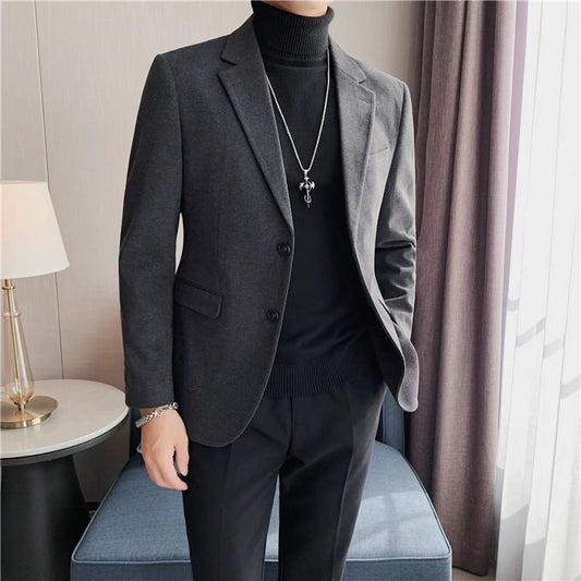 High Quality Woolen Spring and Autumn Casual Suit Jacket