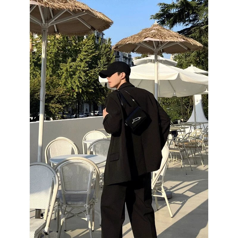 Trendy Casual Business British Style Yupi Padded Shoulder Coat