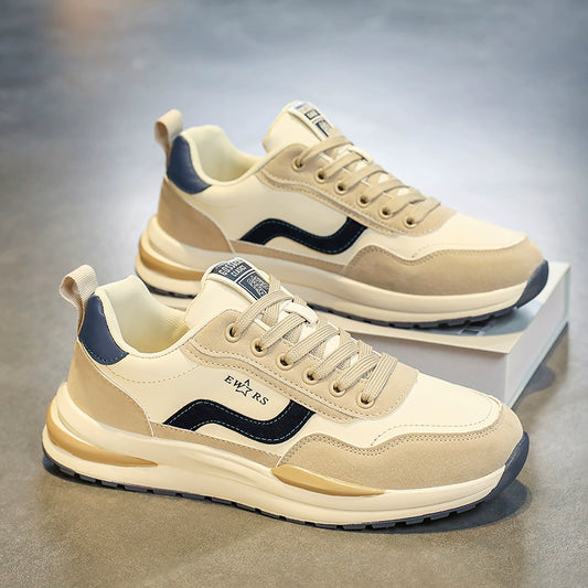 Spring and Autumn Men's Shoes 2023 New Autumn Work Board Shoes Sports Casual Student Argan Running Men's Daddy Tide Shoes