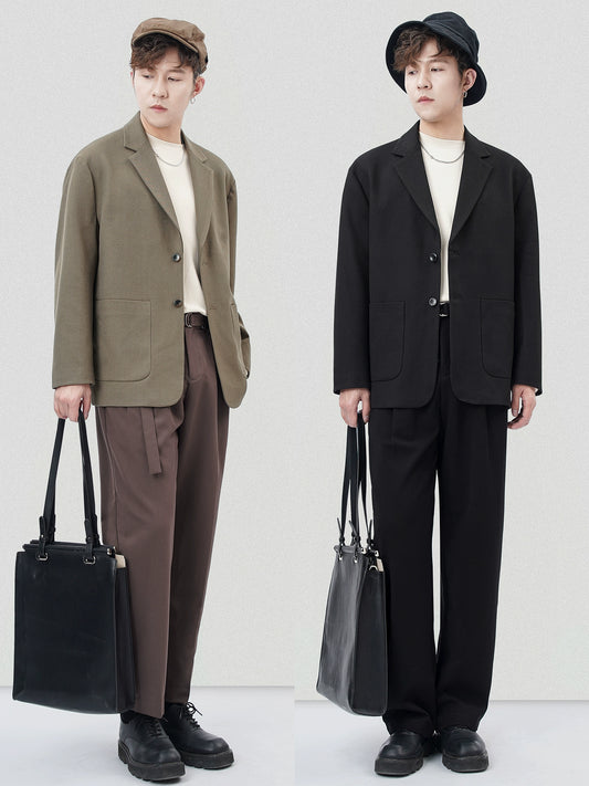 Niche Drape Spring and Autumn Casual Top Coat Suit