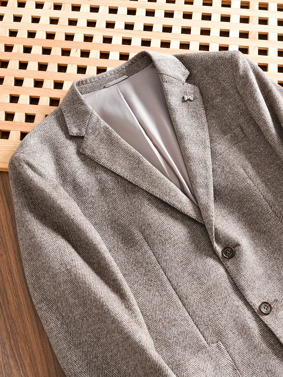 Accessible Luxury Sheep Wool Export Tail Goods Business Casual Suit