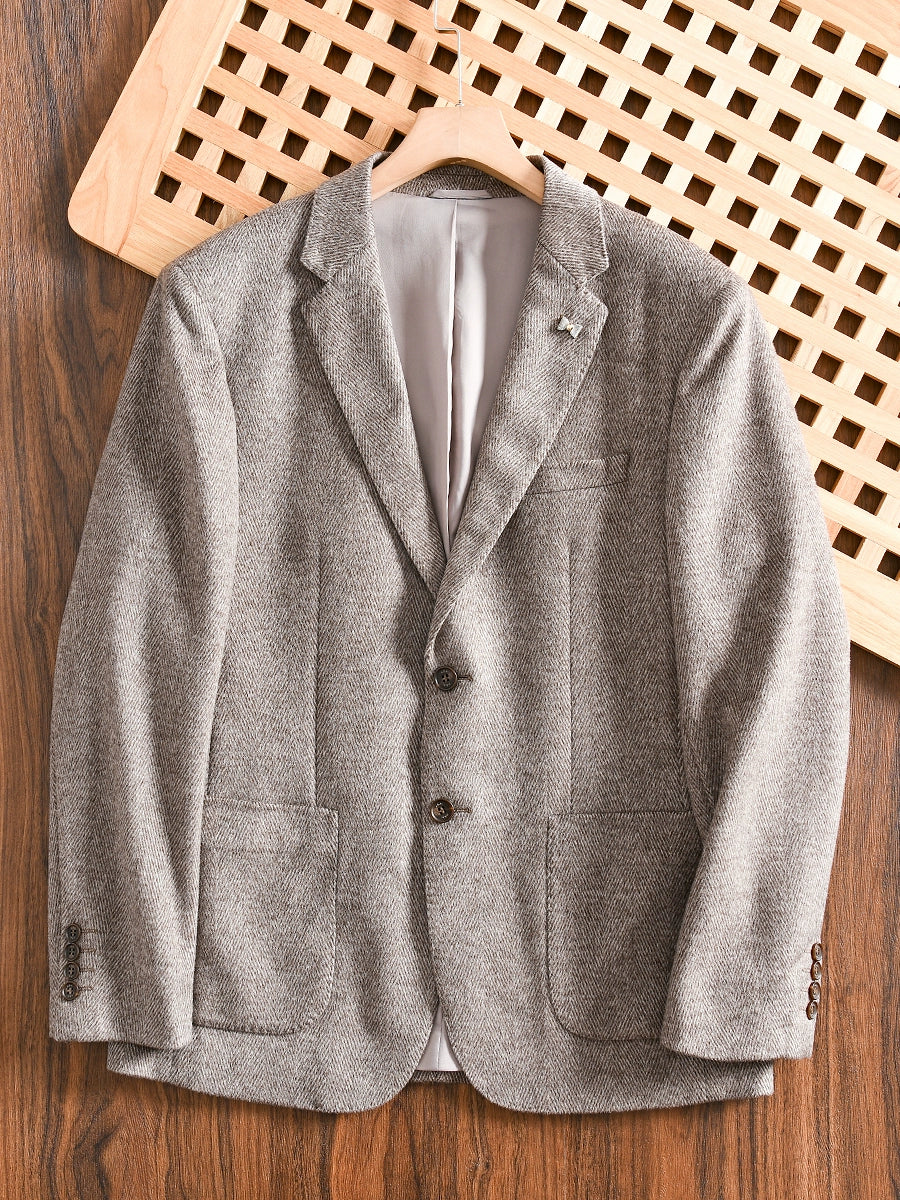 Accessible Luxury Sheep Wool Export Tail Goods Business Casual Suit