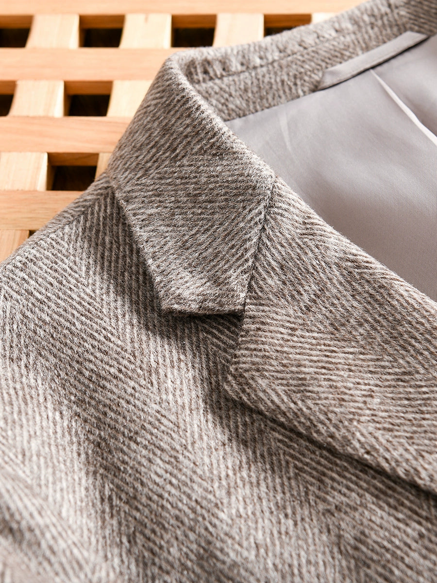 Accessible Luxury Sheep Wool Export Tail Goods Business Casual Suit