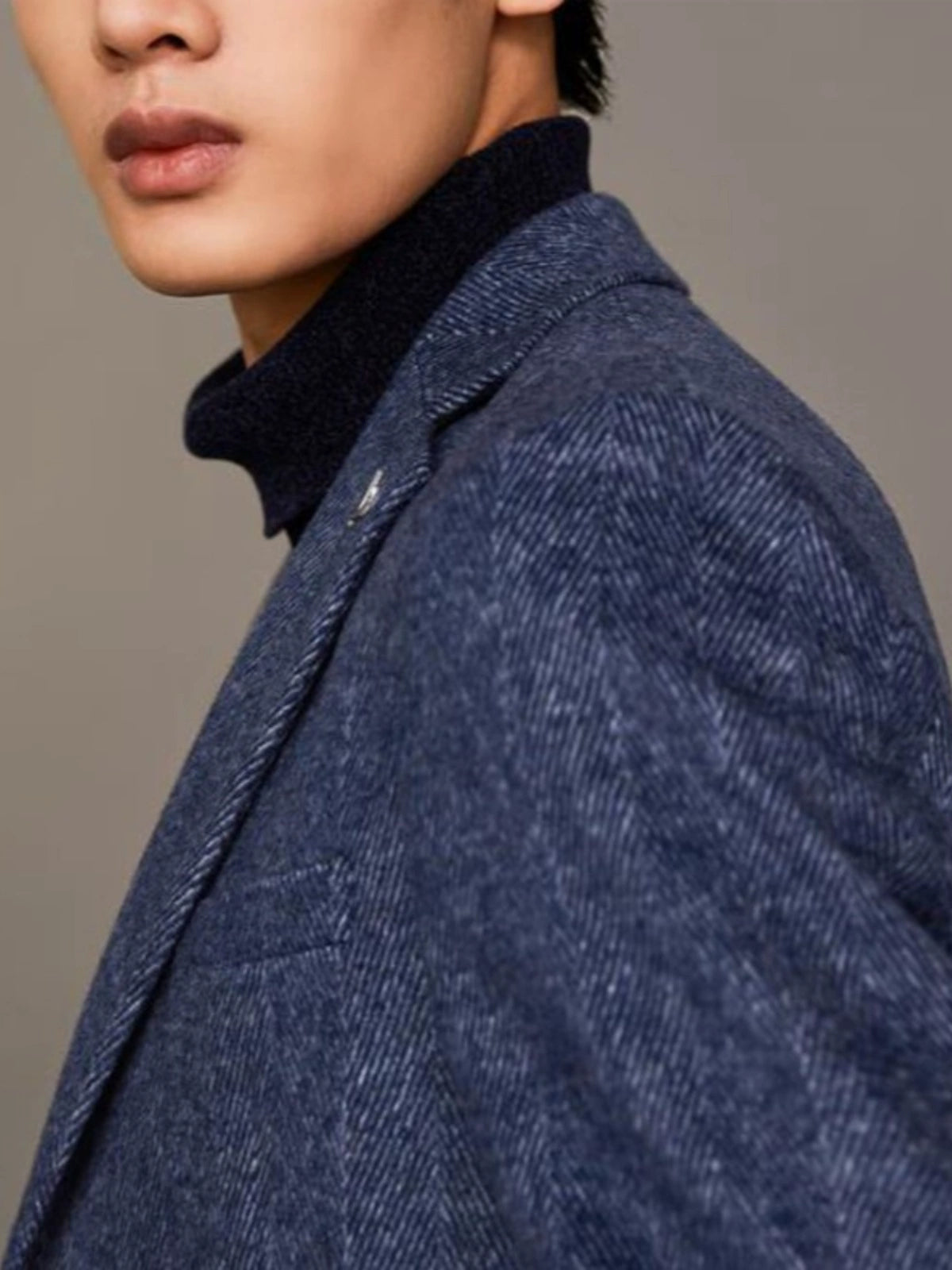 Romon High-End Fall Slim Fit Suit Youth Wool