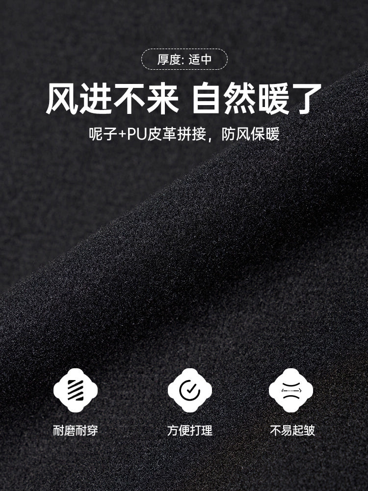 RIGORER Jacket Coat Men's Autumn and Winter New Fashion Loose Sports American Warm Jacket Casual Cardigan Baseball Uniform