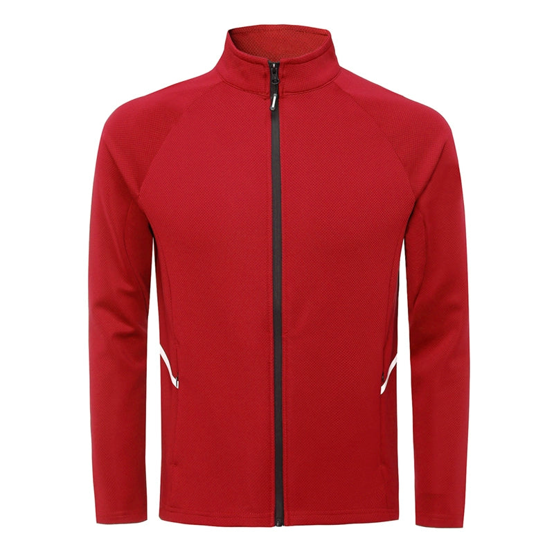Stand Collar Men's Quick-Dry Breathable Stretch Fitness Sweater Jacket