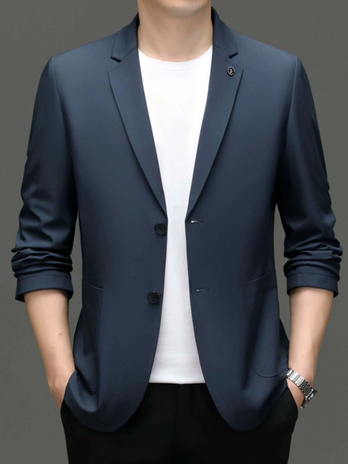 High-Grade Adhesive Seamless Handsome Casual Coat Suit