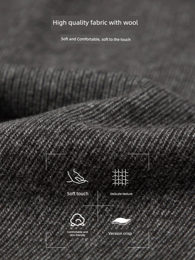 Shanshan Casual Business Herringbone Pattern Autumn Father Suit