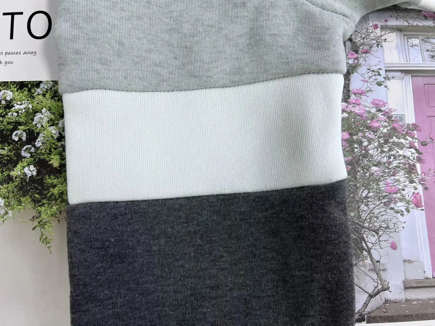 Women's sweatshirt 2024 new autumn and winter solid color stitching casual high collar hooded cross-border sweatshirt for women