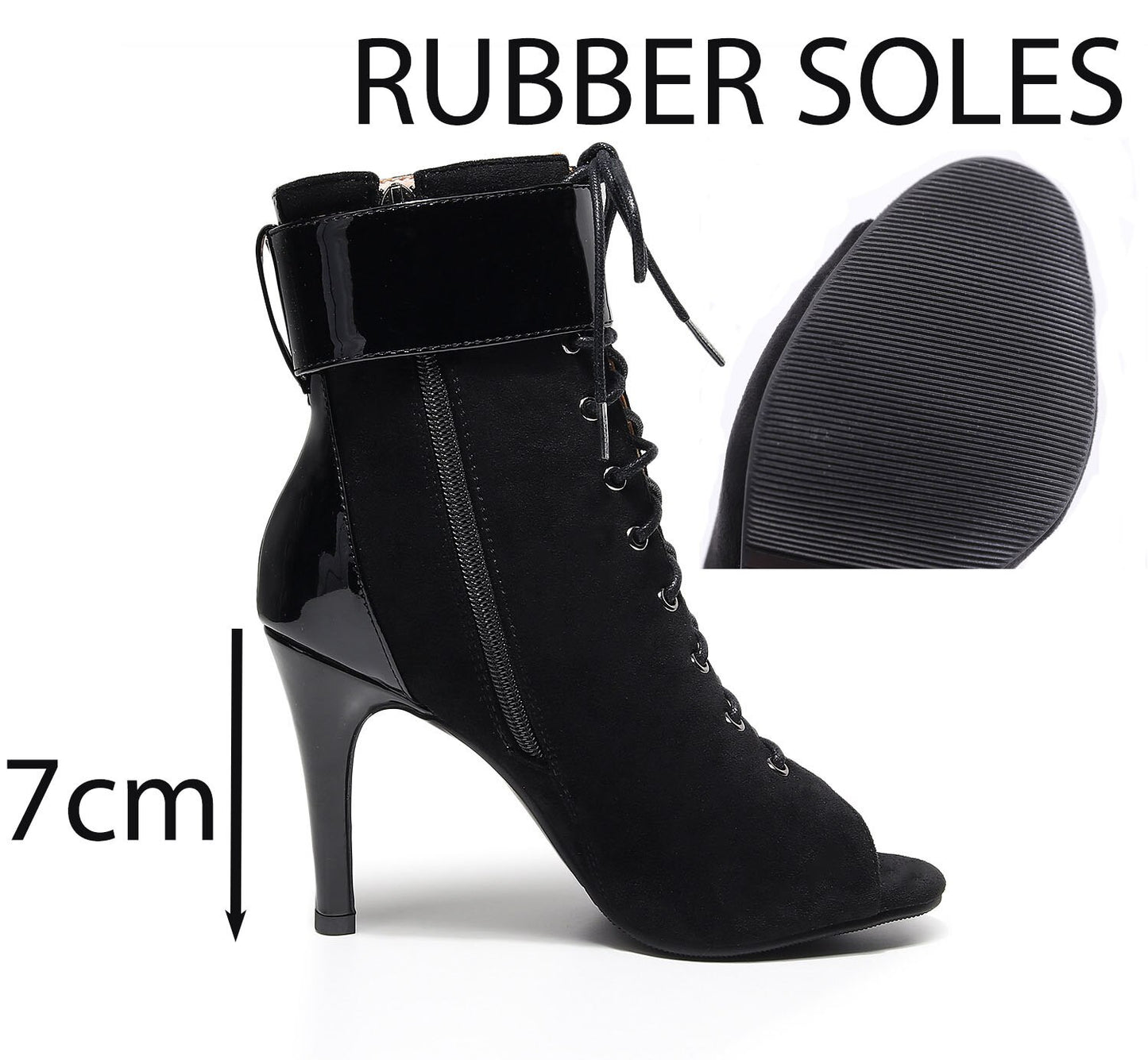 Black 7cm Party Dance Boots Show Sexy for Women Shoes Free Shipping High Heels Dance Shoes Stripper Jazz Pole Stage 2023 Summer