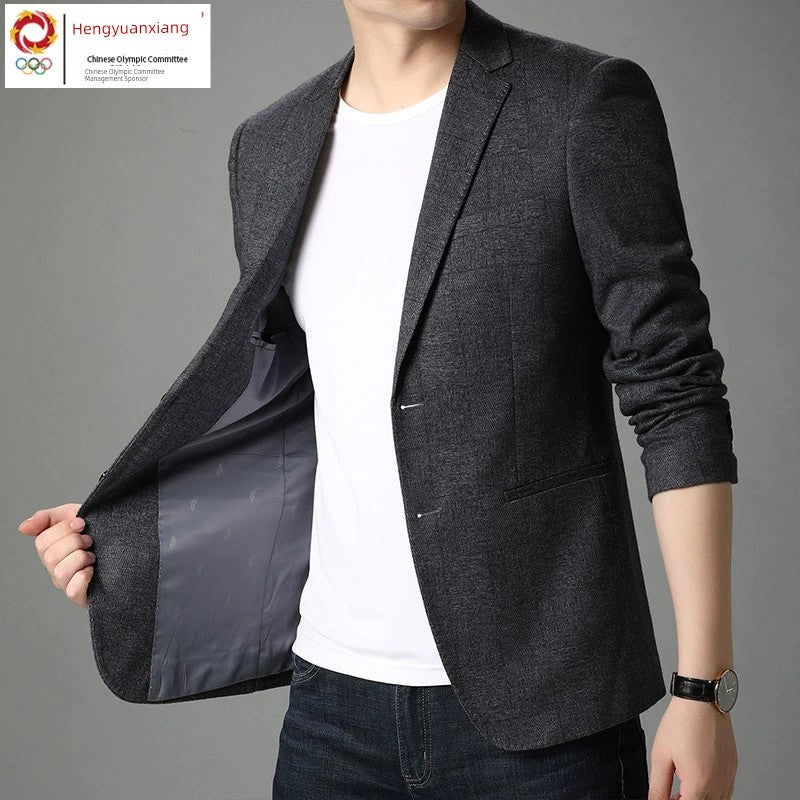 Hengyuanxiang Spring and Autumn Korean Slim Leisure at Work Suit