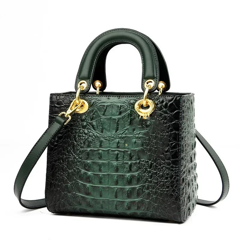 2024 High Quality Luxury Brand Designer PU Leather Shoulder Bag Women Hand Bags Crocodile Purses Ladies Messenger Handbag Totes
