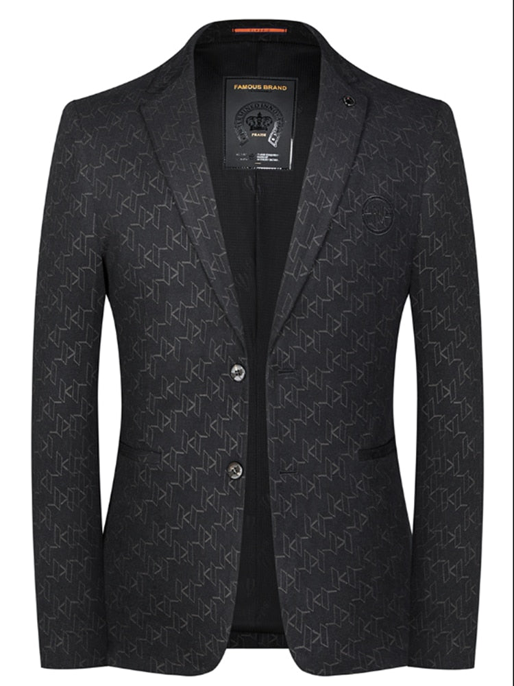 High Quality Blazer Men Italian Style Elegant Fashion High-end Simple Business Casual Trend Shopping Gentleman Slim Suit Jacket