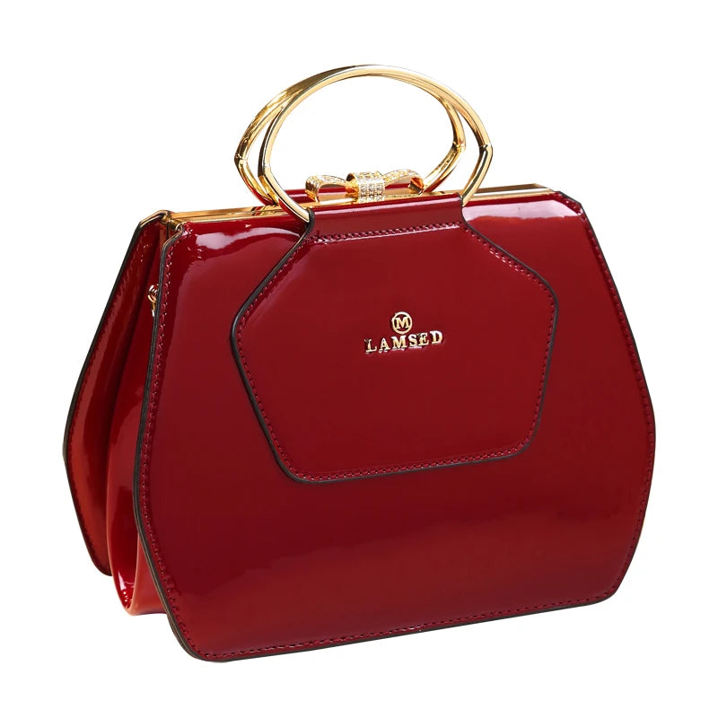 Original Design Iron Hoop Bag Women's Handbag 2023 Genuine Leather Shoulder Messenger Bag Ladies Mother All-Match Bags