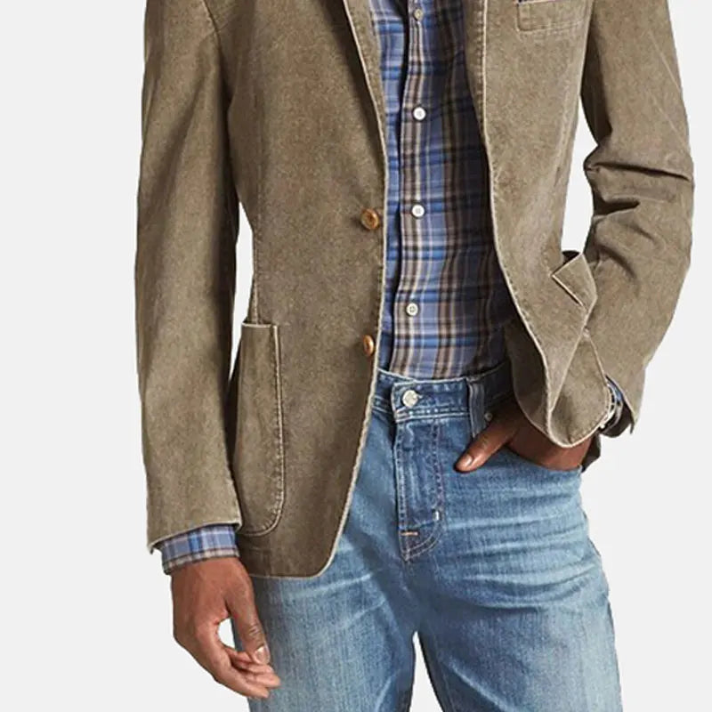 2023 Fashion Men Blazer Embroidery Mesh Patchwork Lapel Long Sleeve  Patchwork Notch Lapel Single Breasted Pockets Blazer