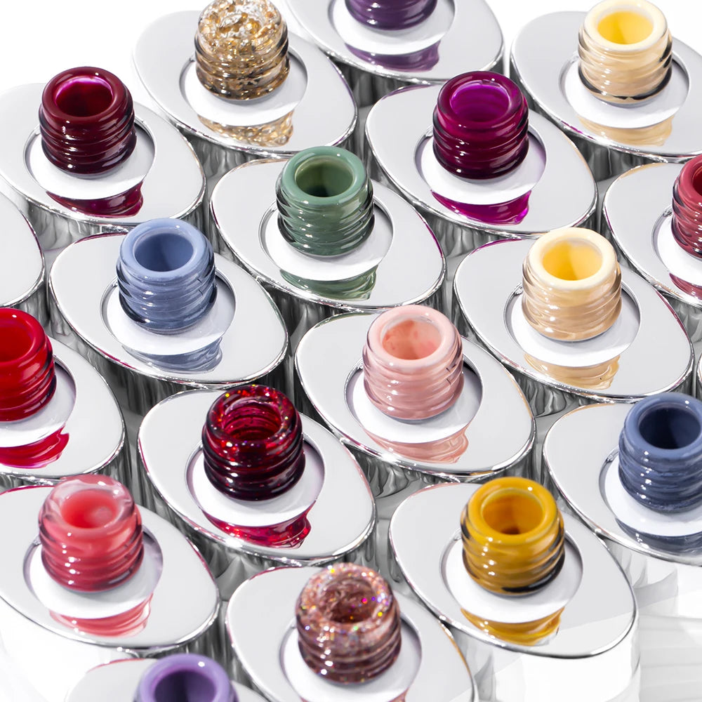 MAYCHAO 12ml Gel Nail Polish Semi-permanent Varnish Hybrid UV Nails Art Glitter 48 Colors Gel Polish Manicure Enamels For Nails