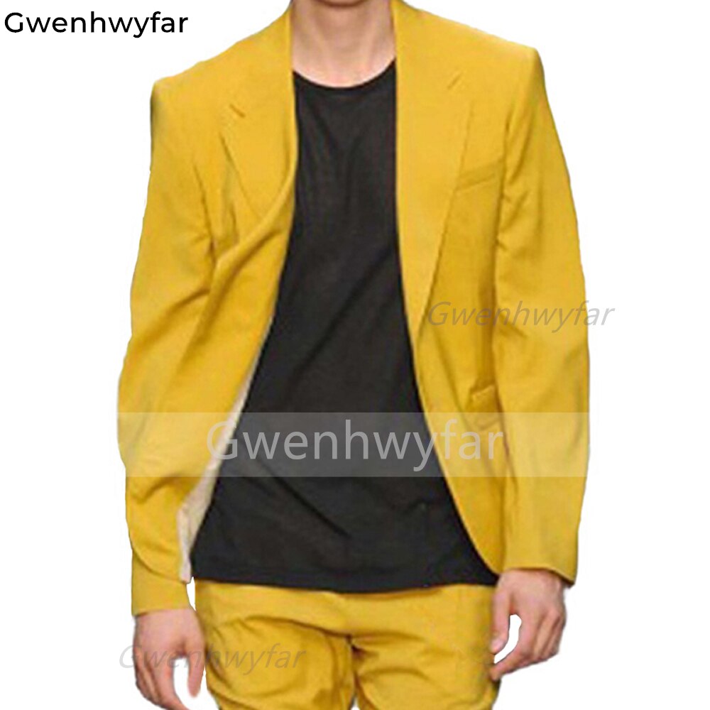 Gwenhwyfar Men Suits for Prom with Notched Lapel 2 Pieces Custom Wedding Tuxedos Men Set Blazer with Pants Male Fashion Clothes