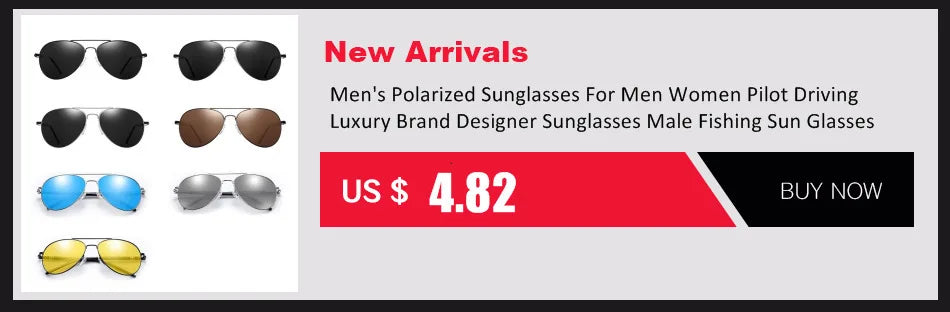 Classic Square Vintage Men's Polarized Sunglasses For Men Women Luxury Brand Designer Driving Sun Glasses UV400 Fishing Eyewear