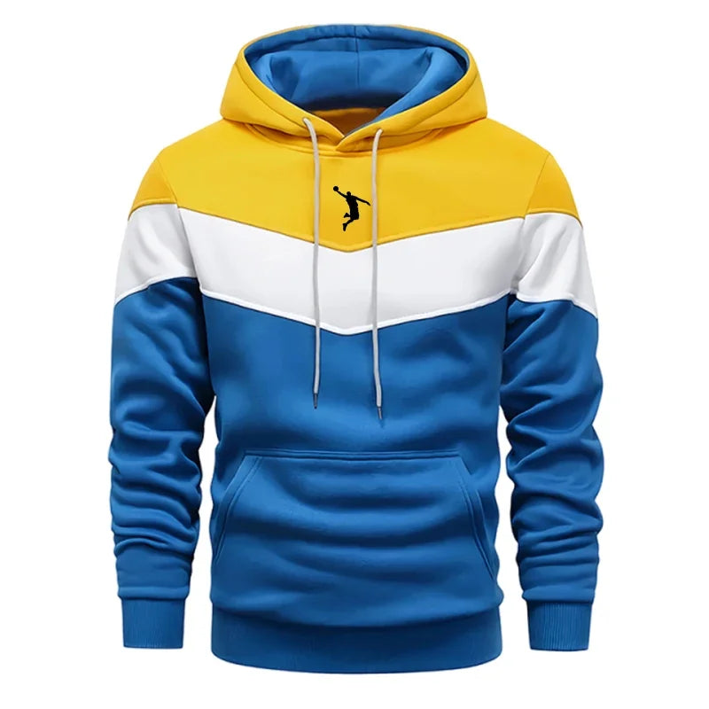 New Trend Male Autumn Winter Hooded Sweatshirt High Quality Daily Casual Sports Long Sleeved Pullover Men's Urban Fahsion Hoodie