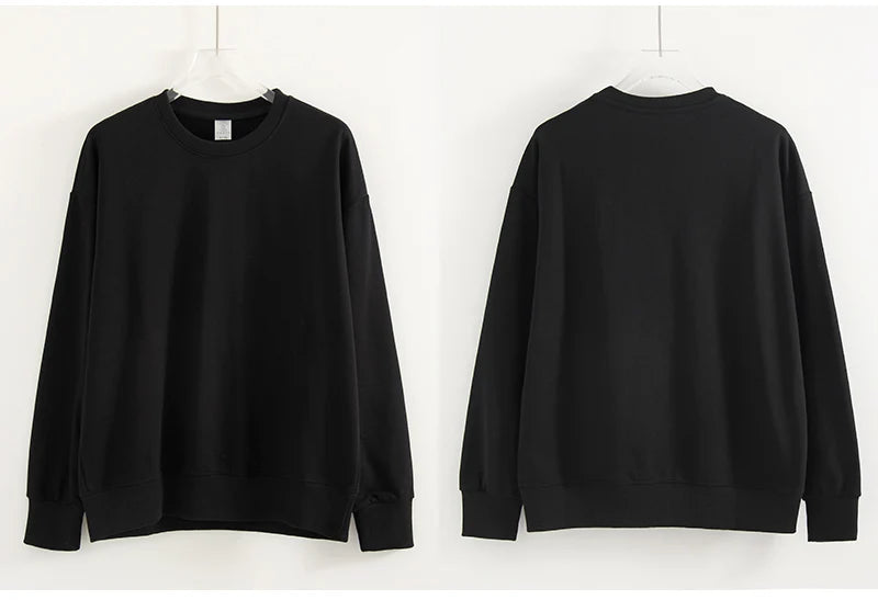 Women's Sweatshirt Sport Loose Fall Clothes Streetwear Pullover Oversized Crewneck Sweatshirt Black For Women Red Sweatshirts