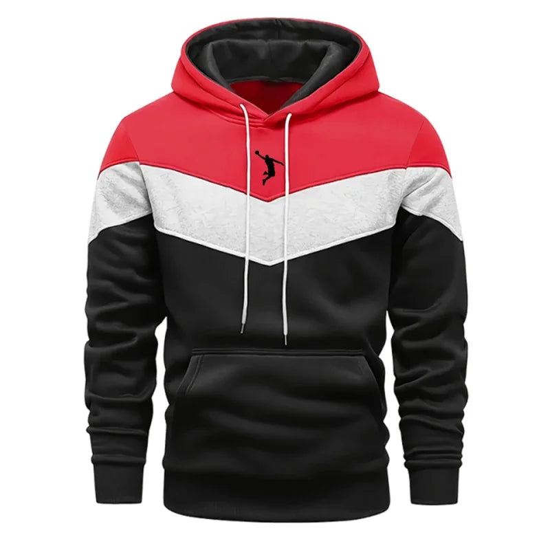 New Trend Male Autumn Winter Hooded Sweatshirt High Quality Daily Casual Sports Long Sleeved Pullover Men's Urban Fahsion Hoodie