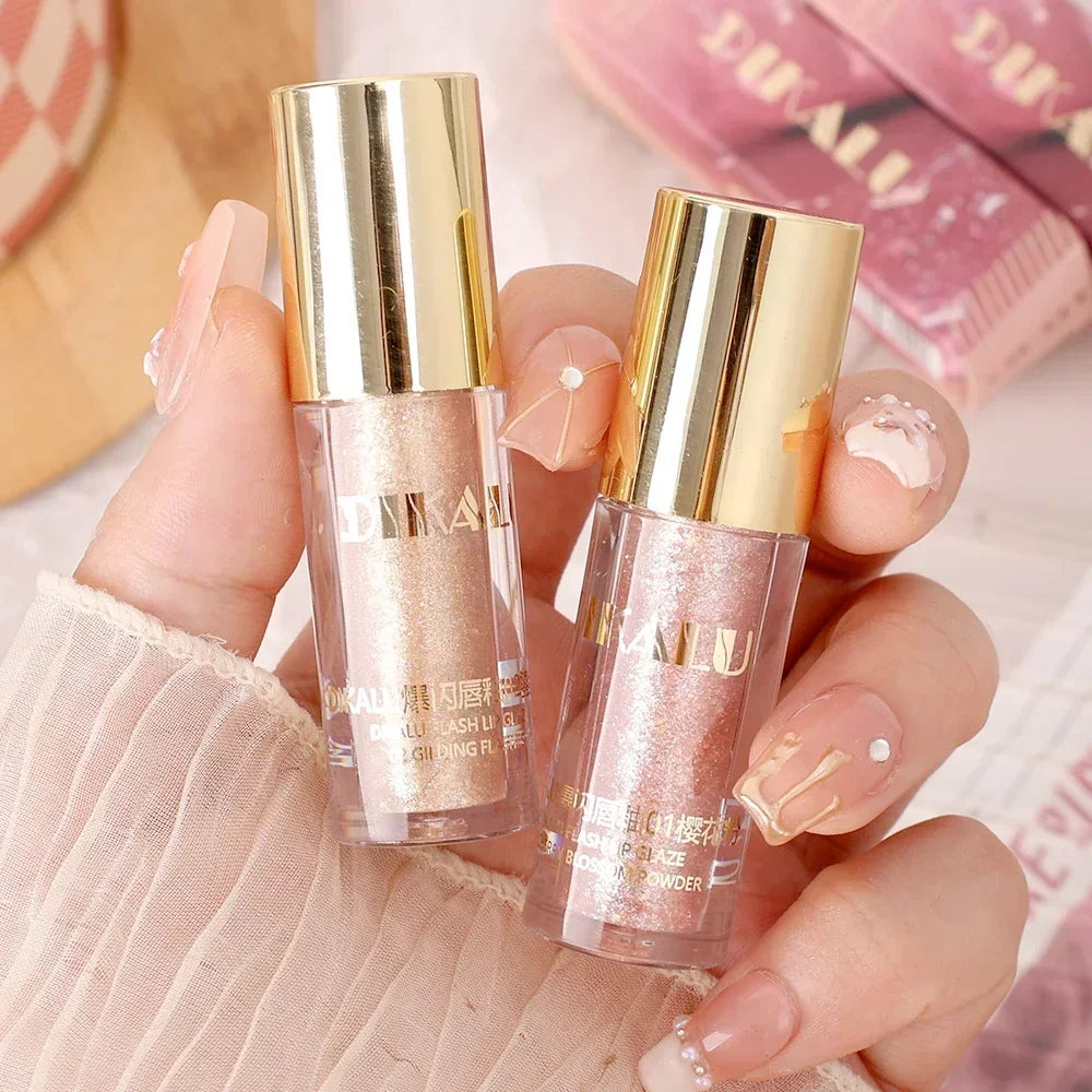Mirror Water Gloss Shiny Lip Gloss Long Lasting Moisturizing Plumping Sexy Glitter Jelly Lip Glaze Korean Lips Makeup Cosmetics