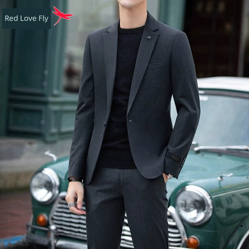 Red Dragonfly Casual Spring and Autumn Business Top Trendy Suit