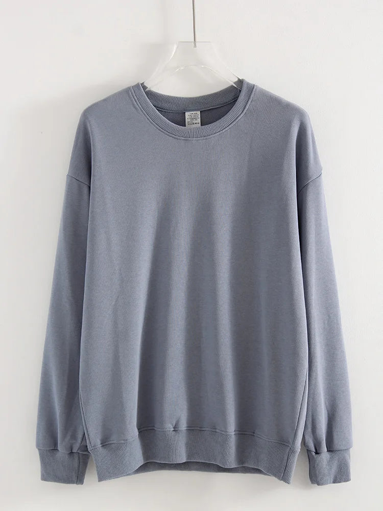 Women's Sweatshirt Sport Loose Fall Clothes Streetwear Pullover Oversized Crewneck Sweatshirt Black For Women Red Sweatshirts