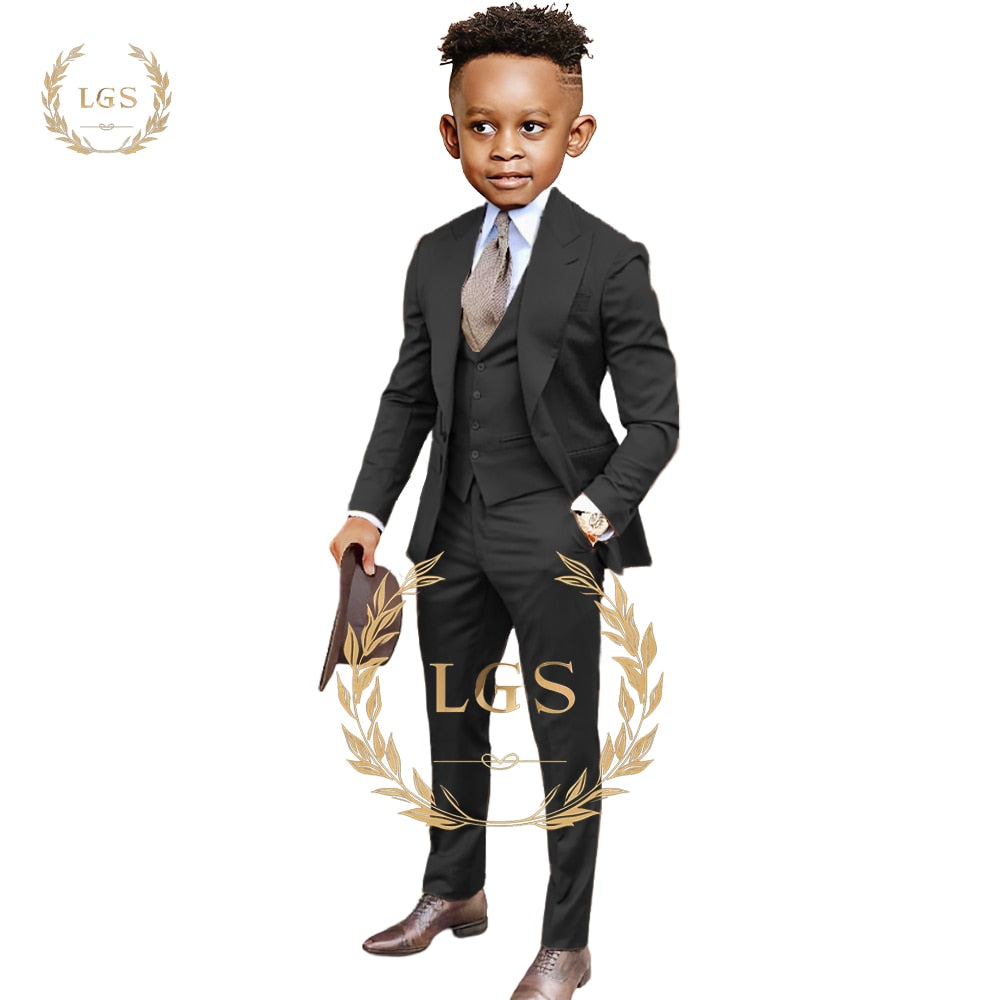 Handcrafted Boy's 3-Piece Suit Set: Perfect for Weddings, Parties, and Special Occasions, Embrace the Elegance