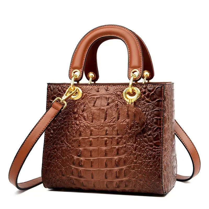 2024 High Quality Luxury Brand Designer PU Leather Shoulder Bag Women Hand Bags Crocodile Purses Ladies Messenger Handbag Totes