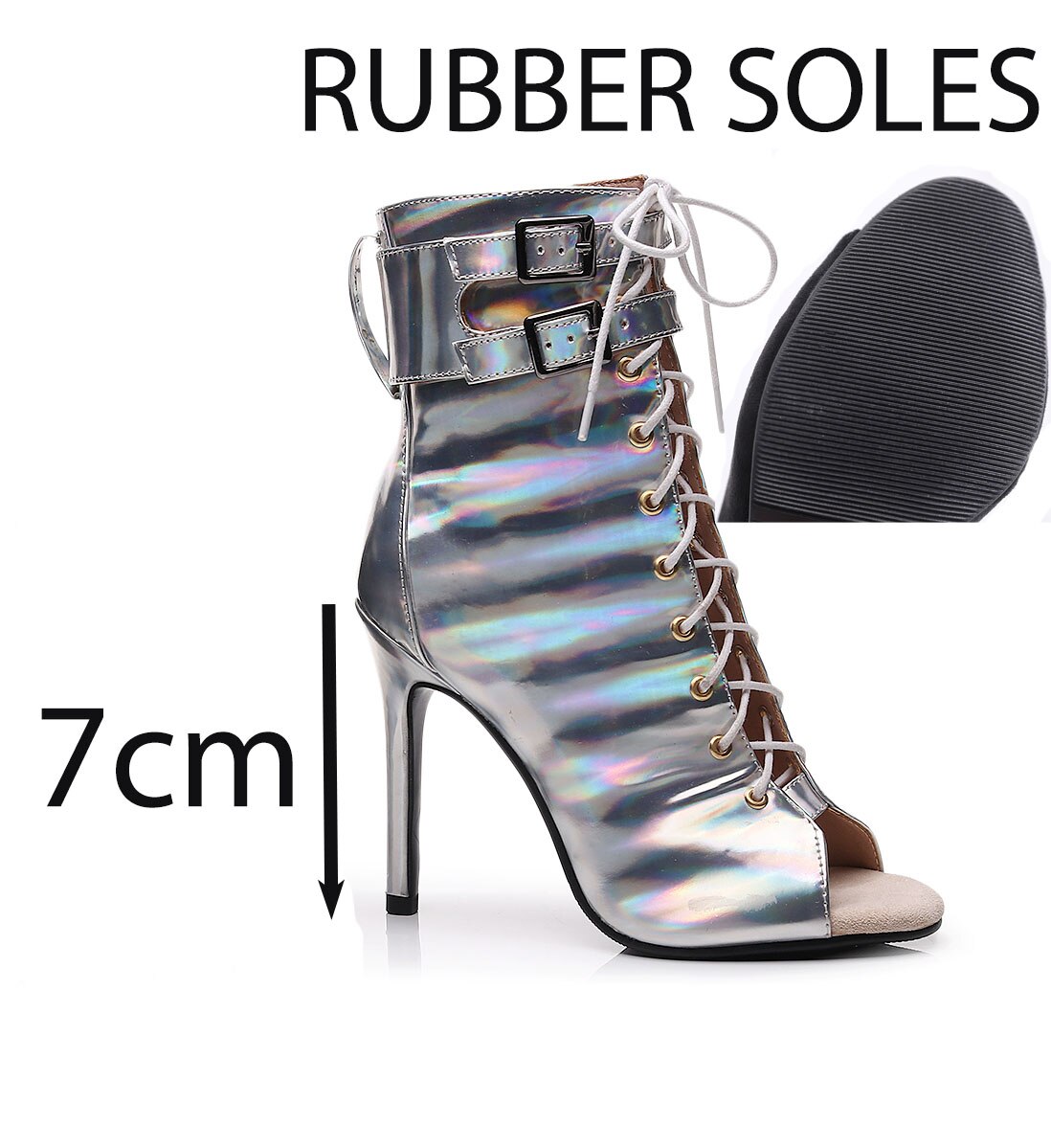 Black 7cm Party Dance Boots Show Sexy for Women Shoes Free Shipping High Heels Dance Shoes Stripper Jazz Pole Stage 2023 Summer