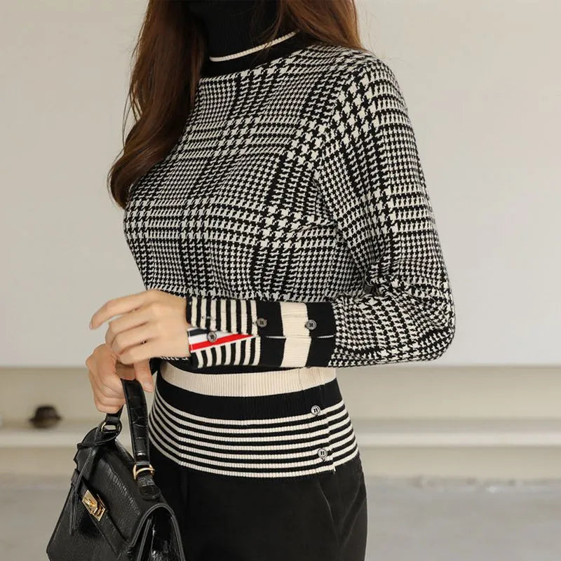 Y2k Knitwears Korean Fashion Sweaters For Women 2023 Autumn Winter Pullover Tops Kawaii Womens Clothing Knit Long Sleeve Clothes