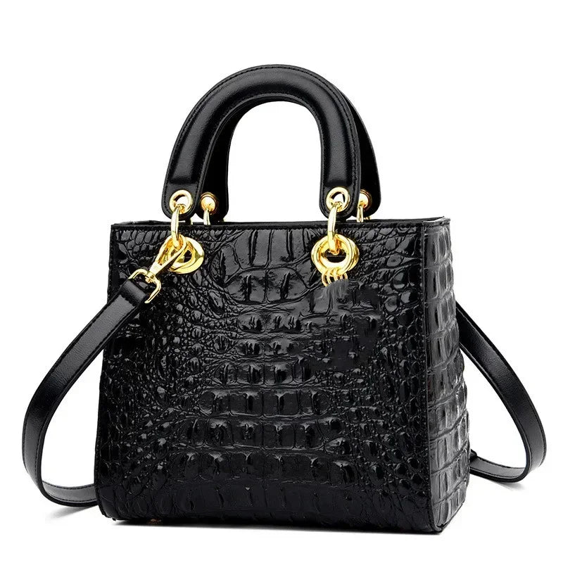 2024 High Quality Luxury Brand Designer PU Leather Shoulder Bag Women Hand Bags Crocodile Purses Ladies Messenger Handbag Totes