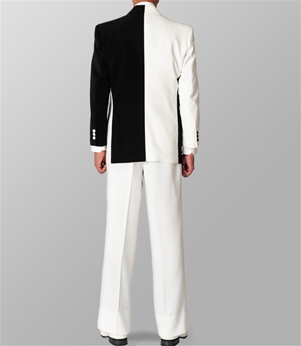 Splicing Color Men Suits Blazer Wedding Tuxedos 2 Pieces Pants Set Formal Spring 2023 Newest Party Prom Coat Jacket Custom Made