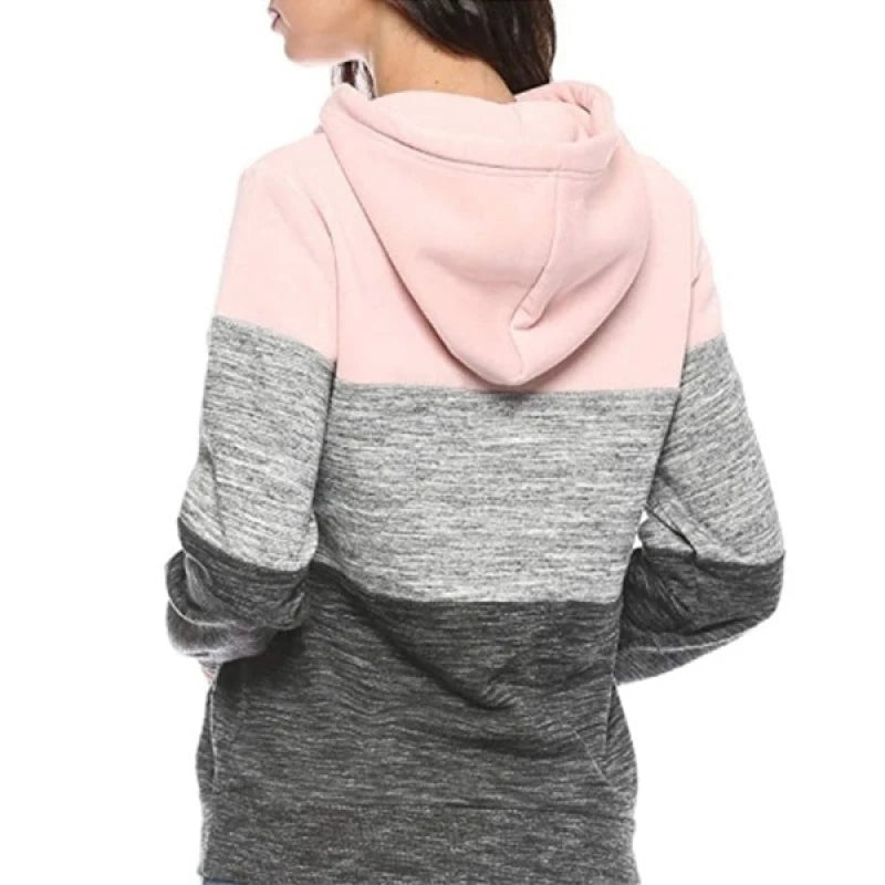 Women's Tricolor Sweatshirt Pullovers Woman Clothing Graphic Sweatshirts New Hoodies and Sweatshirts Hooded Shirt Hoody Clothes