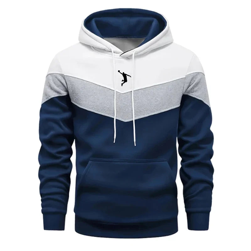 New Trend Male Autumn Winter Hooded Sweatshirt High Quality Daily Casual Sports Long Sleeved Pullover Men's Urban Fahsion Hoodie