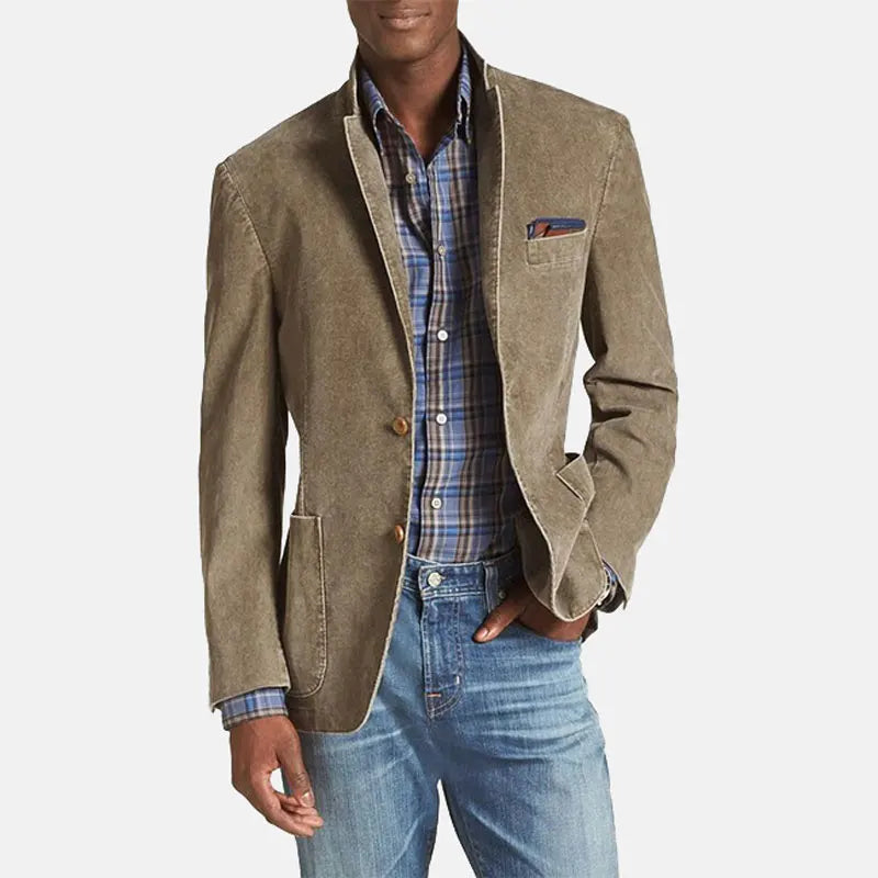 2023 Fashion Men Blazer Embroidery Mesh Patchwork Lapel Long Sleeve  Patchwork Notch Lapel Single Breasted Pockets Blazer