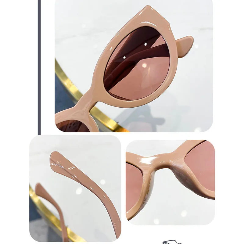 YOOSKE 2023 Sunglasses Men Women Brand Designer Retro Round Sun Glasses Vintage Male Female Goggles UV400