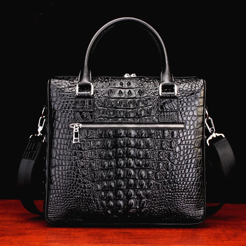 2022 New Genuine Leather Men's Single Shoulder Briefcase Handbag Business Messenger Office Document Bag High-end Free Shipping