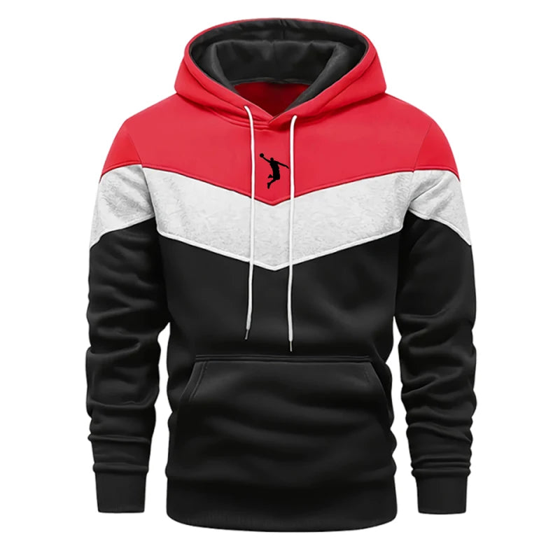 New Trend Male Autumn Winter Hooded Sweatshirt High Quality Daily Casual Sports Long Sleeved Pullover Men's Urban Fahsion Hoodie