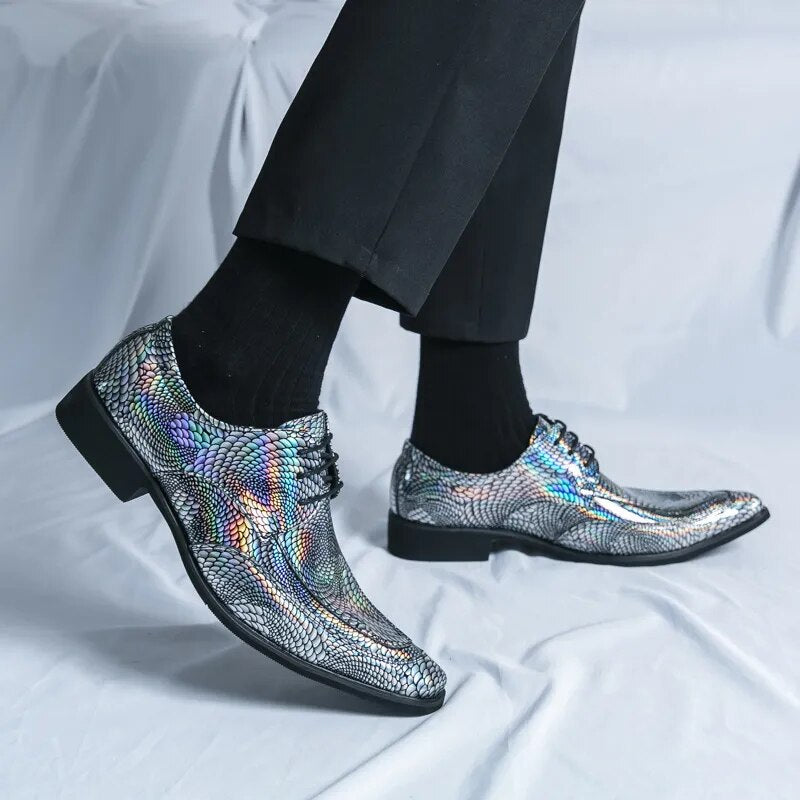 Fashion Green Men's Dress Shoes Comfortable Pointed Toe Urban Luxury Designer Leather Shoes Men Chelsea Shoes chaussures hommes